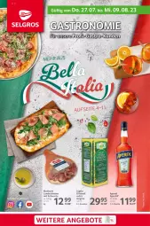 Gazetka promocyjna Selgros - Gastronomie - Gazetka - ważna od 09.08 do 09.08.2023 - strona 1 - produkty: aperitif, aperol, flasche, gin, landschinken, olive, oliven, olivenöl, schinken, Ti