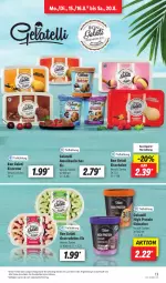 Gazetka promocyjna Lidl - Aktionsprospekt - Gazetka - ważna od 20.08 do 20.08.2022 - strona 13 - produkty: angebot, Becher, Bon Gelati, creme, eier, eis, eisbecher, eiscreme, Gelatelli, reis, Schal, Schale, Strudel, Ti, ZTE