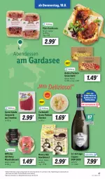 Gazetka promocyjna Lidl - Aktionsprospekt - Gazetka - ważna od 20.08 do 20.08.2022 - strona 41 - produkty: ACC, angebot, Carne Salada, Carpaccio, cin, dessert, eis, grana, grana padano, padano, pizza, Rana, reis, Ria, ricotta, sana, spirituosen, Ti, wein, weine, ZTE