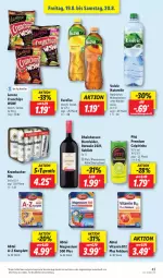 Gazetka promocyjna Lidl - Aktionsprospekt - Gazetka - ważna od 20.08 do 20.08.2022 - strona 43 - produkty: Abtei, aktionspreis, Alwa, angebot, caipirinha, chips, crunchips, dornfelder, eis, elle, fuzetea, krombache, krombacher, krombacher pils, lorenz, lorenz crunchips, magnesium, mineralwasser, natur, natürliches mineralwasser, pils, reis, rel, rotwein, teller, Ti, vita, Vitamin B, volvic, wasser, wein, ZTE