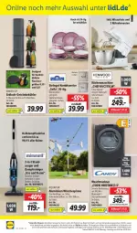 Gazetka promocyjna Lidl - Aktionsprospekt - Gazetka - ważna od 20.08 do 20.08.2022 - strona 50 - produkty: angebot, angebote, aqua, AquaPur, dampfreiniger, edelstahl, eis, elle, ente, ernesto, flasche, getränk, getränke, Kombiservice, küche, Küchen, küchenmaschine, LG, mikrowelle, Mixa, ndk, reiniger, reis, rel, Ria, Rührschüssel, Schal, Schale, schüssel, spülmaschinen, staubsauger, telefon, Ti, Trockner, uhr, wäschespinne, waschtrockner