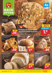 Gazetka promocyjna Netto Marken-Discount - Filial-Angebote - Gazetka - ważna od 30.07 do 30.07.2022 - strona 13 - produkty: angebot, backofen, bestpreis, blume, blumen, brot, brötchen, creme, Croissant, eis, Kürbis, Kürbiskernbrötchen, Meister, nuss, Nussschnecke, Ofen, rama, rama cremefine, reis, roggenbrötchen, sonnenblume, sonnenblumen, stube, Tasche, Ti, Tiere, tisch, weizenmischbrot, weltmeisterbrot, ZTE