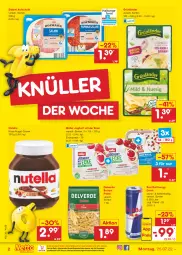 Gazetka promocyjna Netto Marken-Discount - Filial-Angebote - Gazetka - ważna od 30.07 do 30.07.2022 - strona 2 - produkty: aufschnitt, buitoni, buitoni pasta, creme, drink, eis, energy drink, erde, grünländer, joghur, joghurt, joghurt mit der ecke, Müller, ndk, nuss, nuss-nugat-creme, nutella, pasta, red bull, reis, salami, Ti, versandkostenfrei