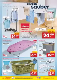 Gazetka promocyjna Netto Marken-Discount - Filial-Angebote - Gazetka - ważna od 30.07 do 30.07.2022 - strona 26 - produkty: bambus, bett, Betttuch, bügel, bügeltisch, cin, eis, kleid, kleider, korb, leine, ndk, reis, rwe, Ti, tisch, Trockner, tuc, versandkostenfrei, Wanne, wäschekorb, wäschetrockner, weck