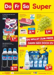Gazetka promocyjna Netto Marken-Discount - Filial-Angebote - Gazetka - ważna od 30.07 do 30.07.2022 - strona 30 - produkty: Alwa, Bau, bier, Dr. Oetker, eis, marmorette, mineralwasser, Mineralwasser Classic, Mirinda, ndk, Paula, pepsi, reis, rind, Schal, Schale, schwein, schweine, schweine-bauch, steiner, Ti, trauben, versandkostenfrei, wasser, wein, weine