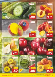 Gazetka promocyjna Netto Marken-Discount - Filial-Angebote - Gazetka - ważna od 30.07 do 30.07.2022 - strona 5 - produkty: angebot, aprikose, aprikosen, asti, bestpreis, bio, Birnen, eis, Elan, fleisch, gurke, gurken, kirsch, kirsche, kirschen, kiwi, Kiwi Gold, mango, melone, Nektar, nektarinen, pfirsich, pfirsiche, reis, Ti, wasser, wassermelone, ZTE