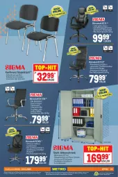 Gazetka promocyjna Metro - Office Spezial - Gazetka - ważna od 02.11 do 02.11.2022 - strona 23 - produkty: Aktenschrank, armlehnen, eis, office, reis, rückenlehne, rwe, Schrank, stapelstuhl, stuhl, Ti, top-hit