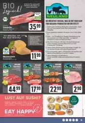 Gazetka promocyjna Edeka - Angebote der Woche - Gazetka - ważna od 17.06 do 17.06.2023 - strona 19 - produkty: aktionspreis, auer, Bau, Bauer, bio, decke, deka, eis, elle, ente, fleisch, grill, hähnchenschenkel, henkel, kochschinken, LG, mac, mais, mango, Nackensteak, nackensteaks, natur, nuss, reis, rel, ring, saft, schenkel, schinken, schwein, schweine, spitzenqualität, steak, steaks, Sushi, tee, Ti, Tiere, wasser, wein, weine, WICK