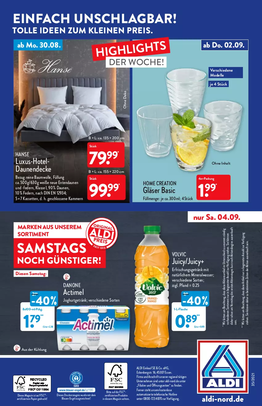 Aktueller Prospekt Aldi Nord - Aldi-Vorschau - von 30.08 bis 04.09.2021 - strona 36