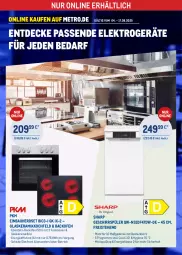 Gazetka promocyjna Metro - Online: Technik-Angebote - Gazetka - ważna od 17.08 do 17.08.2025 - strona 1 - produkty: aqua, aquastop, backofen, Bau, besteck, decke, edelstahl, einbauherd, einbauherdset, eis, Elektro, elektrogeräte, geschirr, geschirrspüler, glaskeramik, glaskeramikkochfeld, herdset, kochfeld, korb, Metro, Ofen, reis, Sharp, Ti