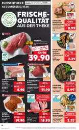 Gazetka promocyjna Kaufland - Prospekt - Gazetka - ważna od 14.08 do 14.08.2024 - strona 24 - produkty: angebot, beef, braten, bratwurst, brokkoli, champignon, champignons, deo, eis, elle, filet, filets, fleisch, geschnetzeltes, gin, gulasch, jungbullen, Kalbfleisch, kalbsschnitzel, kräuter, küche, lamm, mais, marinade, original thüringer, purland, rind, rinder, rinderbraten, rinderfilet, ring, rostbratwurst, saft, schmorbraten, schnitzel, schwein, schweine, schweineschnitzel, steak, steakhüfte, thüringer rostbratwurst, Ti, wein, weine, wiener, wurst, Zelt, ZTE