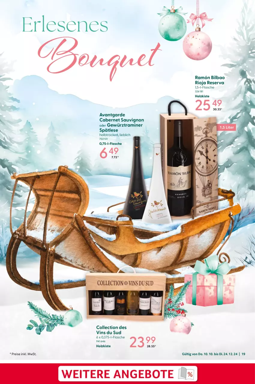 Aktueller Prospekt Selgros - von 10.10 bis 24.12.2024 - strona 19 - produkty: angebot, angebote, cabernet, cabernet sauvignon, eis, flasche, gewürz, Holz, reis, rioja, sauvignon, Ti