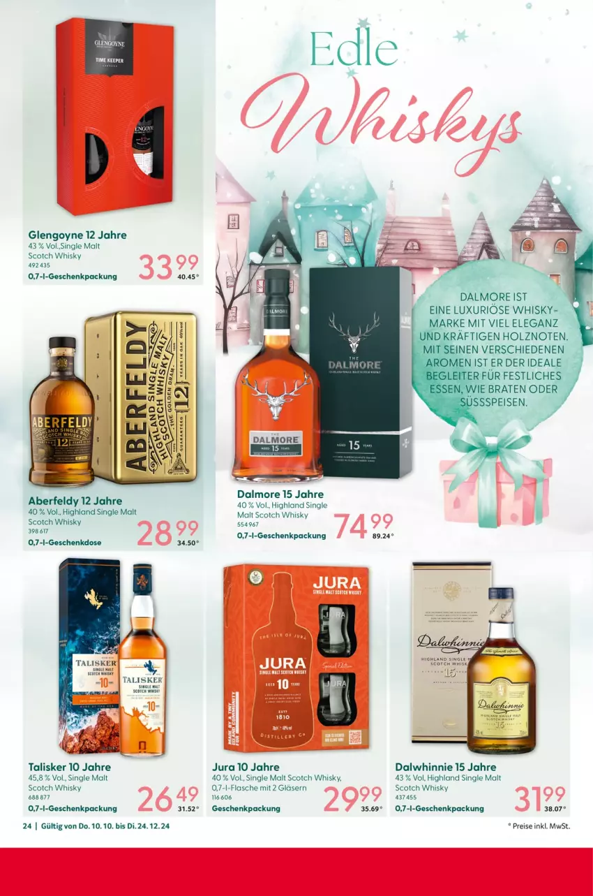 Aktueller Prospekt Selgros - von 10.10 bis 24.12.2024 - strona 24 - produkty: eis, erde, flasche, geschenkpackung, Gläser, Holz, Jura, reis, scotch, scotch whisky, single malt, Ti, whisky, Yo