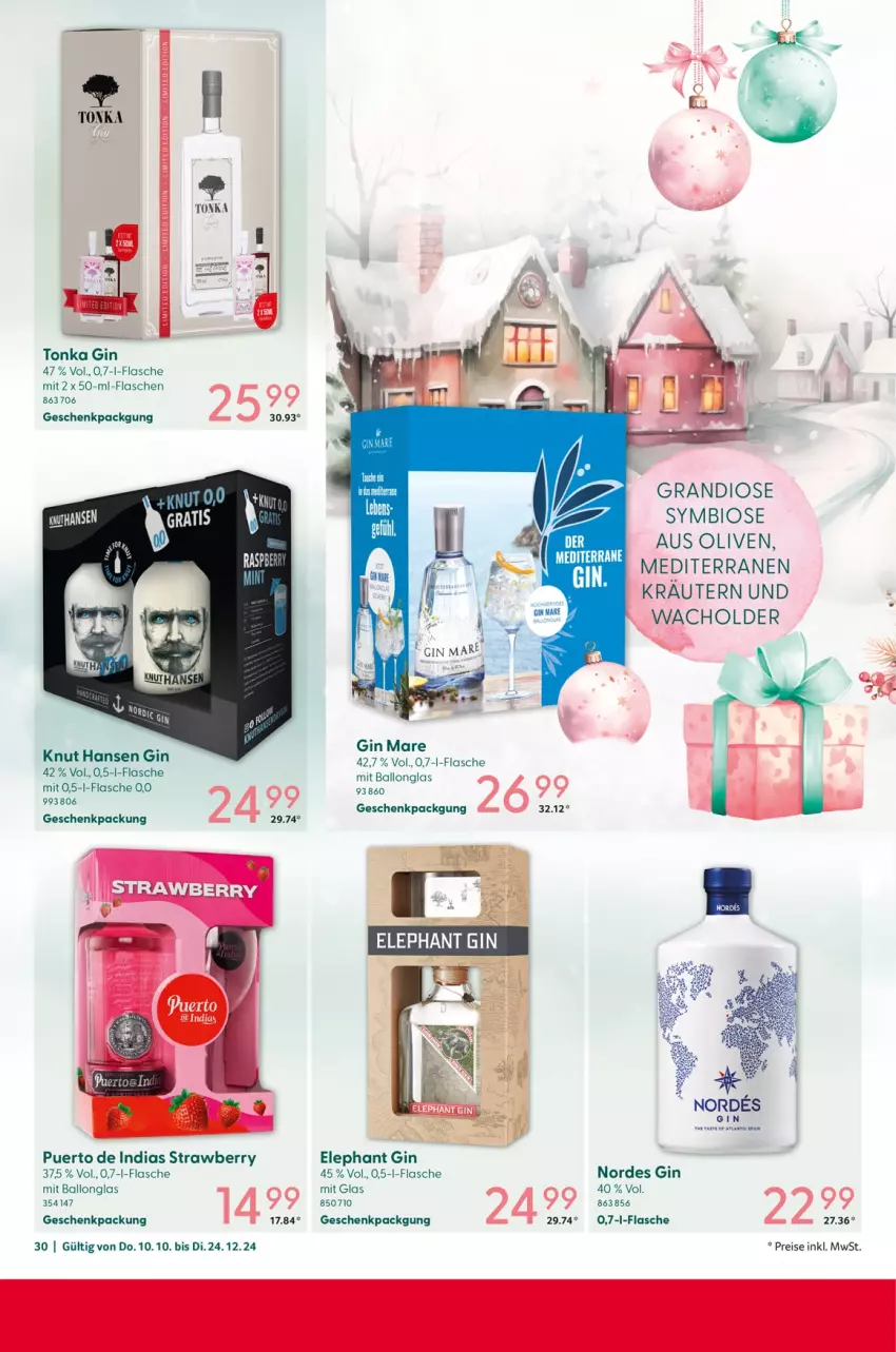 Aktueller Prospekt Selgros - von 10.10 bis 24.12.2024 - strona 30 - produkty: ball, bio, eis, flasche, geschenkpackung, gin, gin mare, kräuter, kräutern, olive, oliven, reis, Ti