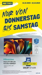 Gazetka promocyjna Metro - App Deals - Gazetka - ważna od 18.10 do 18.10.2025 - strona 3 - produkty: coupon, elle, fernseher, hisense, Metro, metro gastro, teller, Ti, uhd