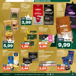 Gazetka promocyjna Real - Gazetka - ważna od 09.12 do 09.12.2023 - strona 15 - produkty: bohne, bohnen, bohnenkaffee, caffè crema, Cap, cappuccino, cin, crema pads, dallmayr, dallmayr capsa, eis, espresso, filterkaffee, gin, jacobs, Jacobs Crema, Jacobs Gold, kaffee, kaffeekapseln, krüger, lack, lavazza, LG, löslicher bohnenkaffee, mövenpick, Nescafé, oder espresso, reis, Tchibo, Ti, weihnachten, ZTE