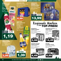 Gazetka promocyjna Real - Gazetka - ważna od 09.12 do 09.12.2023 - strona 18 - produkty: Alwa, bier, burgwallbronn, eis, Früh Kölsch, gerolsteine, gerolsteiner, gin, Happy Day, Hohes C, LG, mineralwasser, mönchshof, Nektar, orangina, Paula, paulaner, pils, pilsener, reis, reiss, saft, Spezi, ssd, steiner, Ti, top-preis, veltins, veltins pilsener, volvic, wasser, weihnachten, ZTE