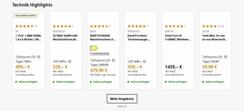 Aktueller Prospekt Saturn - Prospekte - von 09.10 bis 18.10.2023 - strona 1 - produkty: angebot, angebote, beko, eis, HP, Intel, kraft, ndk, reis, Ti, Trockensauger, Trockner, uhu, versandkostenfrei, waschtrockner