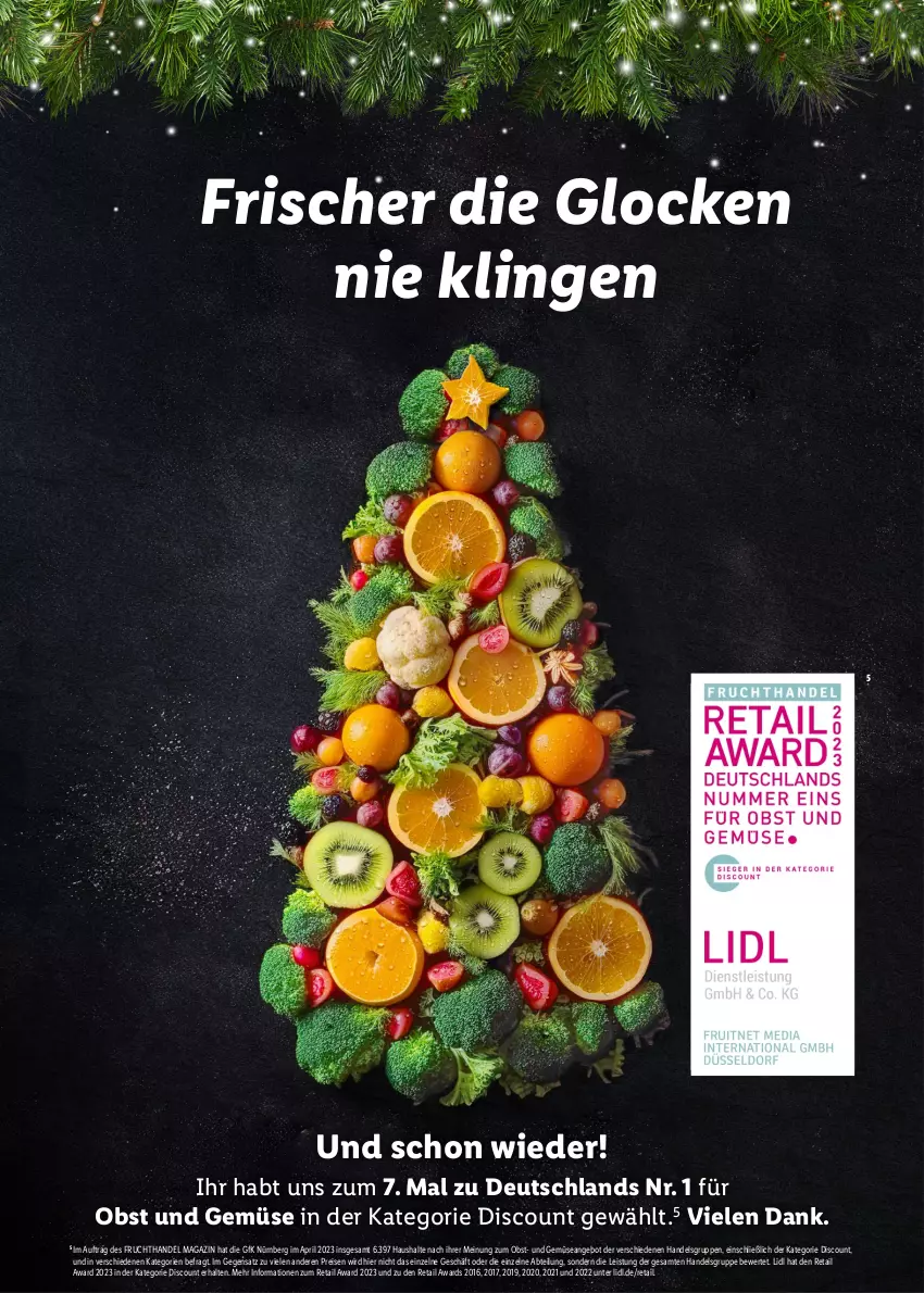 Aktueller Prospekt Lidl - Magische Weihnachtszeit - von 09.11 bis 24.12.2023 - strona 31 - produkty: Abtei, angebot, discount, eis, frucht, magazin, obst, Obst und Gemüse, pril, reis, Ti, und gemüse