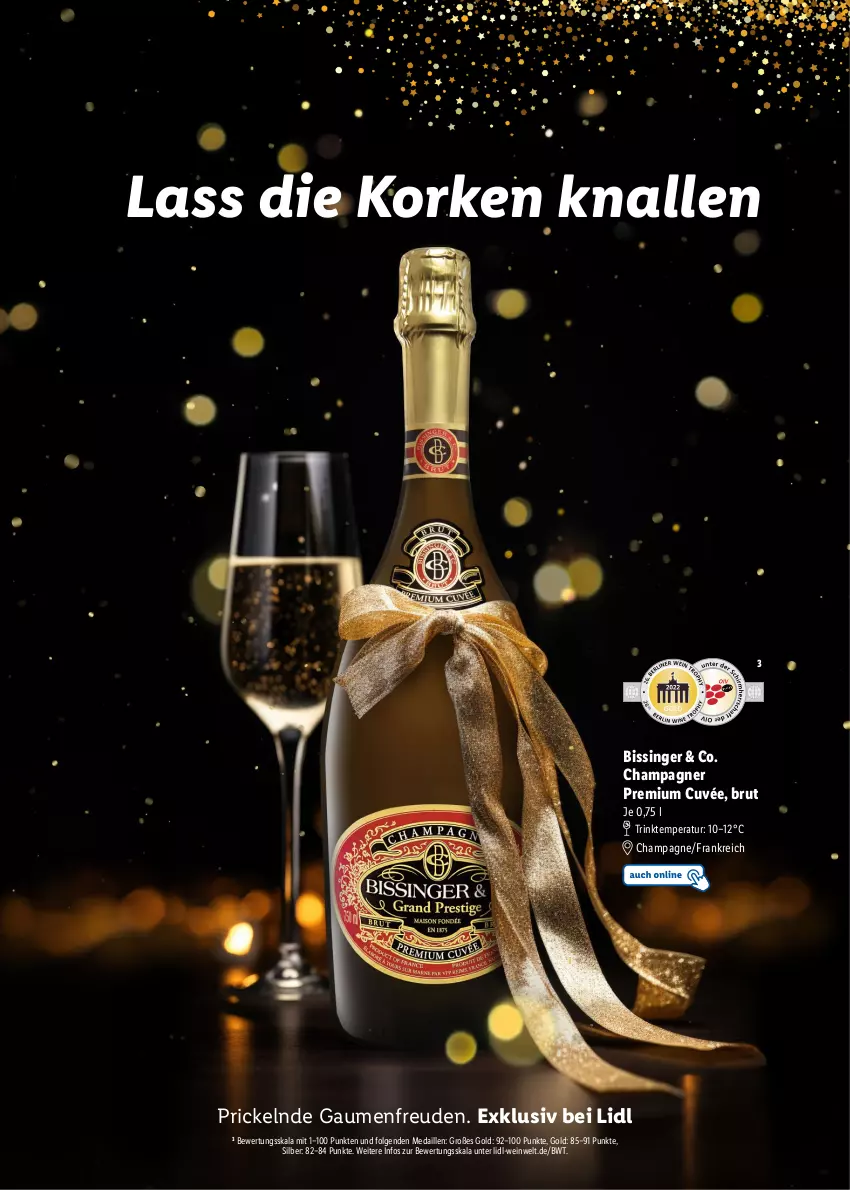 Aktueller Prospekt Lidl - Magische Weihnachtszeit - von 09.11 bis 24.12.2023 - strona 37 - produkty: brut, champagne, champagner, cuvée, LG, wein