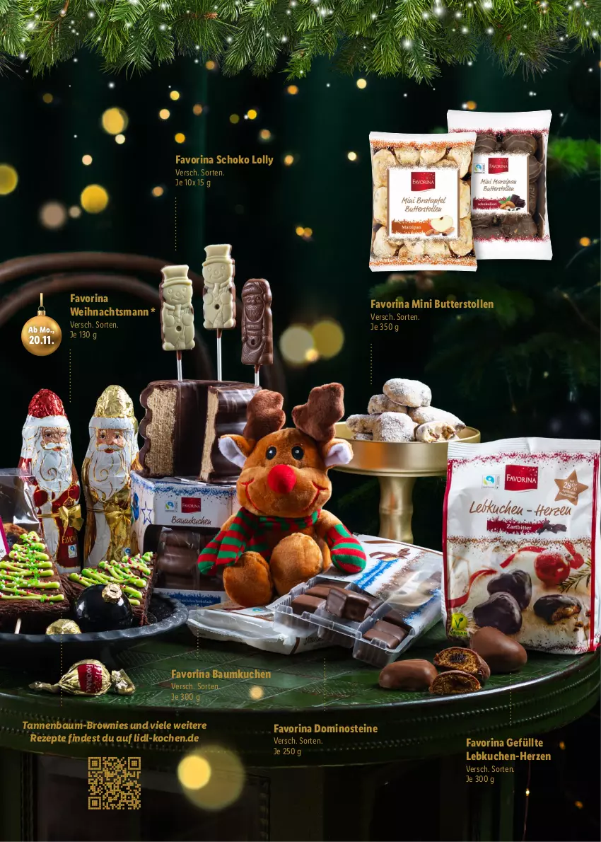 Aktueller Prospekt Lidl - Magische Weihnachtszeit - von 09.11 bis 24.12.2023 - strona 9 - produkty: Bau, brownie, brownies, butter, Dominosteine, kuchen, Lebkuchen, rezept, rezepte, schoko, Stollen, Tannenbaum