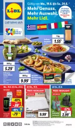 Gazetka promocyjna Lidl - Aktionsprospekt - Gazetka - ważna od 24.06 do 24.06.2023 - strona 1 - produkty: aktionspreis, angebot, angebote, Bad, bett, bio, coupon, eis, garnelen, grüne oliven, italiamo, nuss, olive, oliven, reis, rucksack, sac, spaghetti, steppbett, Tasche, Ti, ZTE