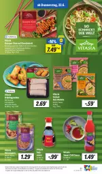 Gazetka promocyjna Lidl - Aktionsprospekt - Gazetka - ważna od 24.06 do 24.06.2023 - strona 35 - produkty: angebot, bett, chili, coupon, eis, ente, gewürz, mit gemüse, nudel, nudeln, reifen, reis, sauce, schnitten, soja, sojasauce, suppe, suppen, Ti, tisch, vita, ZTE