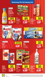 Gazetka promocyjna Lidl - Aktionsprospekt - Gazetka - ważna od 24.06 do 24.06.2023 - strona 46 - produkty: batida, berliner, cerealien, cracker, discount, duplo, eis, elle, ente, ferrero, fleisch, frucht, fruchtfleisch, Innocent, keks, kekse, LG, lorenz, mangaroca, mikado, nestlé, orange, oreo, oro di parma, saft, schoko, teller, Ti, tomate, tomaten, wein, weine