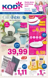 Gazetka promocyjna Kodi - Prospekte - Gazetka - ważna od 31.03 do 31.03.2022 - strona 1 - produkty: Bau, baumwolle, birkel, bratpfanne, Crêpe-Pfanne, eis, elle, geschirr, geschirrtuch, hörnchen, Kombiservice, Mode, nudel, nudeln, penne, pfanne, reis, Teigschaber, Ti, tuc, usb, wolle