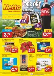 Gazetka promocyjna Netto Marken-Discount - Filial-Angebote - Gazetka - ważna od 11.02 do 11.02.2023 - strona 1 - produkty: angebot, angebote, beere, beeren, berliner, berliner kindl, bestpreis, bohne, butter, chicken wings, coca-cola, cola, dallmayr, dallmayr prodomo, die ofenfrische, Dr. Oetker, eis, erdbeere, erdbeeren, fanta, fanta oder, fanta oder sprite, gewürz, gin, Jubiläums, kaffee, ndk, oder sprite, Ofen, pils, pilsener, pizza, prodomo, reis, ritter, ritter sport, Schal, Schale, Sport, sprite, Streichzart, Ti, weihenstephan, ZTE