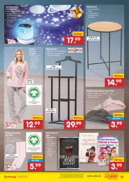 Gazetka promocyjna Netto Marken-Discount - Filial-Angebote - Gazetka - ważna od 11.02 do 11.02.2023 - strona 29 - produkty: angebot, bambus, batterie, Bau, beistelltisch, bio, buch, bügel, dimmer, eis, Hefte, Holz, HP, kleid, kleider, kleiderbügel, latte, leine, Nachtlicht, Projektor, Pyjama, reifen, Ria, socken, Tasche, taschen, Taschenbuch, tee, Ti, timer, tisch, tischplatte, usb, ZTE