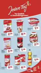 Gazetka promocyjna Famila - Prospekte - Gazetka - ważna od 19.10 do 19.10.2024 - strona 15 - produkty: apfel, Apfelschorle, auer, Becher, beere, Cabanossi, caffè latte, creme, eis, erdbeere, flasche, gin, Käse, konfitüre, konfitüre extra, latte, leberkäs, leberkäse, mozzarella, reis, rel, schoko, schorle, tomate, tomaten, würstchen