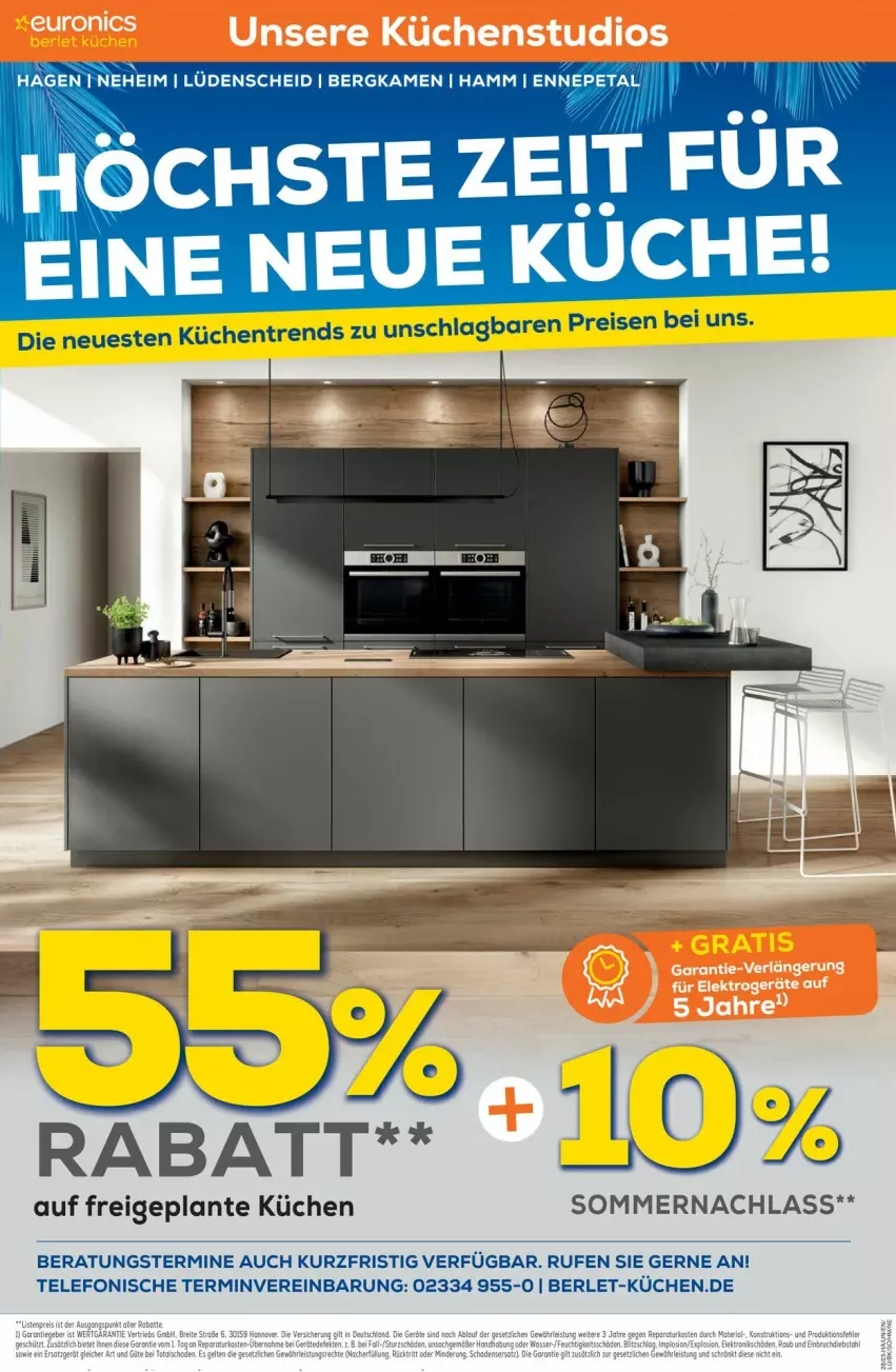 Aktueller Prospekt Euronics - Prospekte - von 12.07 bis 19.07.2023 - strona 6 - produkty: eis, küche, Küchen, reis, telefon, Ti