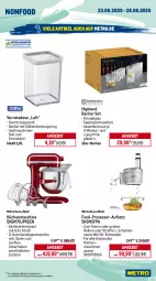 Gazetka promocyjna Metro - Wochen-Angebote - Gazetka - ważna od 28.06 do 28.06.2025 - strona 18 - produkty: ACC, angebot, aufschnitt, auto, Becher, Cap, cappuccino, chia, cin, decke, Deckel, drink, edelstahl, eis, elle, espresso, getränk, getränke, Gläser, kaffee, kaffeevollautomat, KitchenAid, küche, Küchen, küchenmaschine, latte, latte macchiato, LG, mac, macchiato, messer, Metro, milch, reifen, Reinigung, reis, ring, schinken, schüssel, spülmaschinen, teller, Ti, tisch, wasser, whisky, würfel