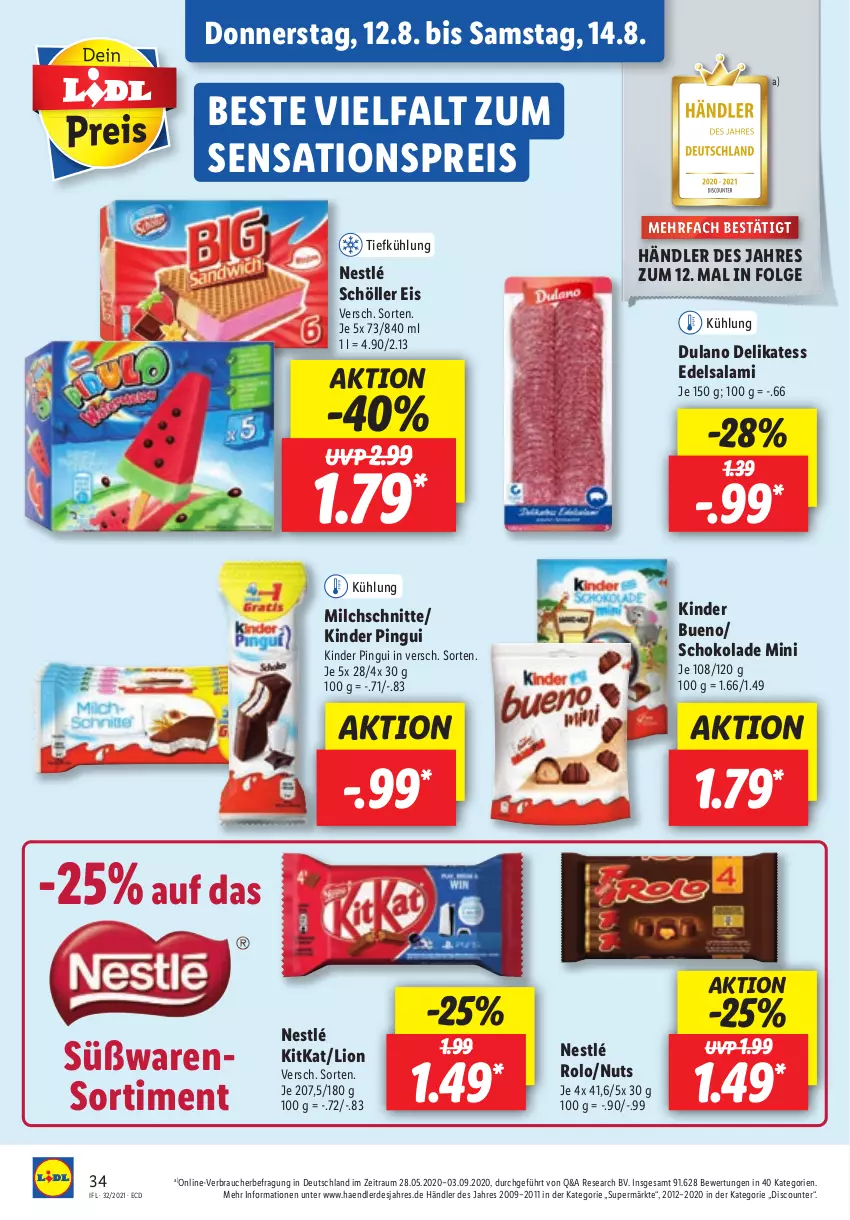 Aktueller Prospekt Lidl - Aktionsprospekt - von 09.08 bis 14.08.2021 - strona 34