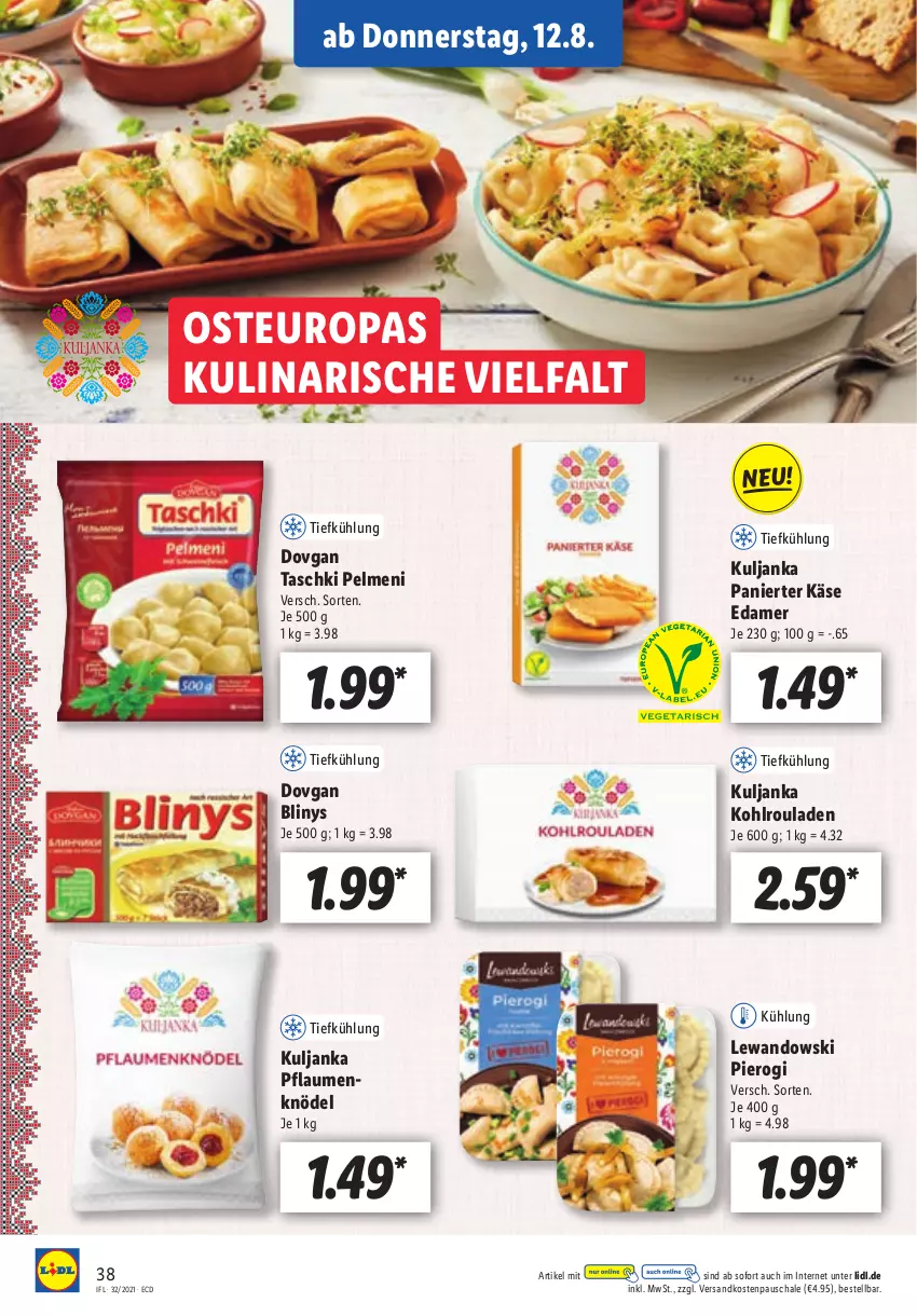 Aktueller Prospekt Lidl - Aktionsprospekt - von 09.08 bis 14.08.2021 - strona 38