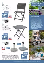 Gazetka promocyjna Aldi Nord - Aldi-Garten - Gazetka - ważna od 30.06 do 30.06.2022 - strona 23 - produkty: dell, edelstahl, elle, Garten, gartenmöbel, gin, glasplatte, Kinder, klappstuhl, klapptisch, latte, möbel, Mode, quad, schirmständer, sonnenschirm, stuhl, Ti, tisch, ZTE