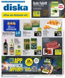 Gazetka promocyjna Diska - Prospekte - Gazetka - ważna od 16.12 do 16.12.2023 - strona 1 - produkty: aktionspreis, alkohol, angebot, angebote, Berger, bier, butter, Dairygold, decke, deka, eis, flasche, gin, Glühwein, gutschein, irische butter, jacobs, jacobs krönung, kaffee, Kindle, leine, nürnberger, nuss, oettinger, pils, radler, reis, rind, rinder, rouladen, Ti, wein, ZTE