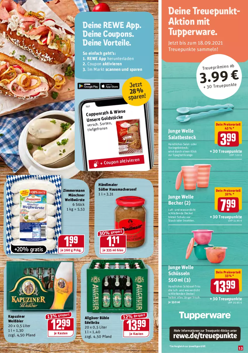 Aktueller Prospekt Rewe - Prospekte - von 13.09 bis 19.09.2021 - strona 13