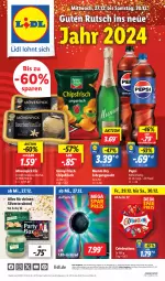 Gazetka promocyjna Lidl - Aktionsprospekt - Gazetka - ważna od 30.12 do 30.12.2023 - strona 1 - produkty: aktionspreis, alkohol, angebot, angebote, Bad, bio, chips, chipsfrisch, coupon, eis, funny-frisch, jahrgangssekt, led-licht, mövenpick, mövenpick eis, mumm, pepsi, preisvorteil, reis, sekt, Ti, ZTE