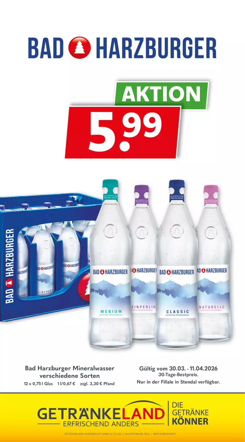 Aktueller Prospekt Getraenkeland - von 29.03 bis 10.04.2026 - strona 14 - produkty: Alwa, Bad, bestpreis, burger, eis, mineralwasser, natürliches mineralwasser, reis, tee, Ti, wasser