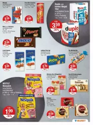 Gazetka promocyjna Vmarkt - Prospekte - Gazetka - ważna od 02.07 do 02.07.2025 - strona 9 - produkty: bio, Kinder, kinder riegel, leibniz, LG, lindt, mars, mikado, milch, Nesquick, Pick Up!, pom-bär, riegel, saro, sarotti, schoko, schokolade, senseo, snickers, Ti, vita, WICK