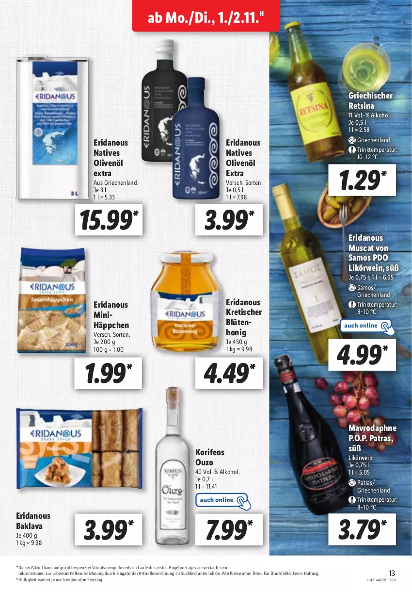 Aktueller Prospekt Lidl - Aktionsprospekt - von 01.11 bis 06.11.2021 - strona 13