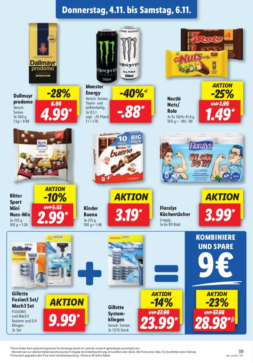 Aktueller Prospekt Lidl - Aktionsprospekt - von 01.11 bis 06.11.2021 - strona 39