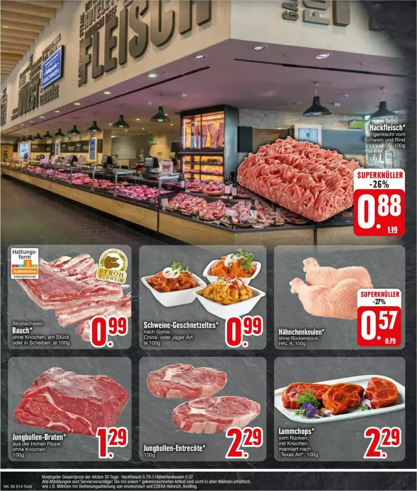 Aktueller Prospekt Edeka - Prospekte - von 23.09 bis 28.09.2024 - strona 16 - produkty: Abtei, deka, eier, eis, ente, fleisch, hackfleisch, lamm, reis, Ti, ZTE