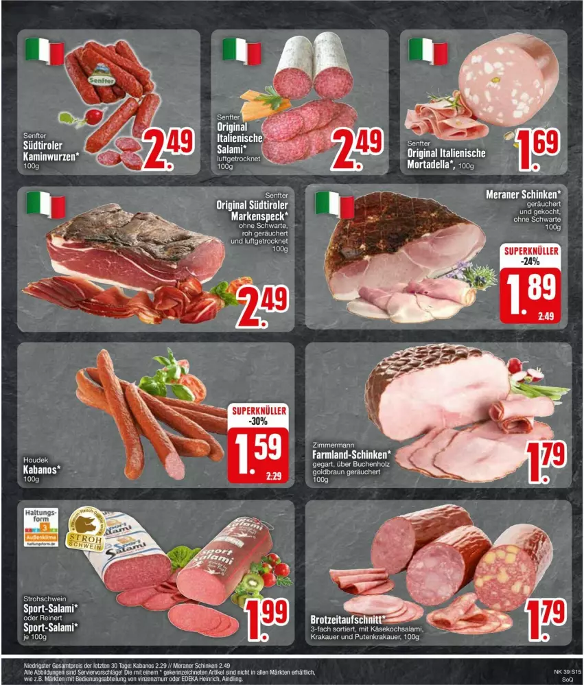 Aktueller Prospekt Edeka - Prospekte - von 23.09 bis 28.09.2024 - strona 17 - produkty: auer, buch, dell, eis, Holz, kabanos, Kamin, Kaminwurz, krakauer, leine, mortadella, pute, reis, salami, schinken, schwein, Speck, Sport, Ti, wein, ZTE