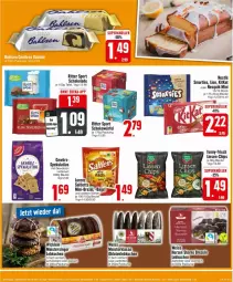 Gazetka promocyjna Edeka - Prospekte - Gazetka - ważna od 28.09 do 28.09.2024 - strona 15 - produkty: Bagel, beutel, brezel, Brezeln, chips, funny-frisch, gewürz, kitkat, linsen, lion, nesquik, ritter, ritter sport, schoko, schokolade, schokowürfel, smarties, Sport, Ti, würfel