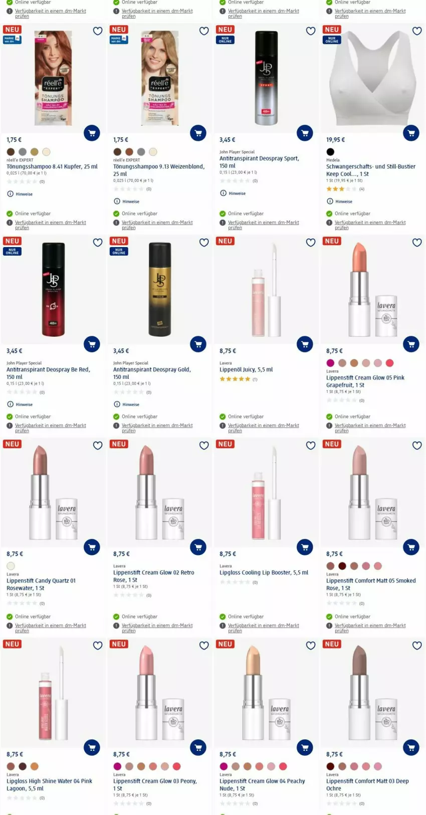 Aktueller Prospekt Dm Drogerie - Prospekte - von 12.06 bis 21.06.2023 - strona 14 - produkty: Antitranspirant, bio, deo, deospray, eis, grapefruit, lavera, Lipgloss, Lippenstift, shampoo, Sport, Stier, Ti, uhr