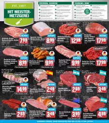Gazetka promocyjna Hit - Wochenprospekt - Gazetka - ważna od 01.11 do 01.11.2025 - strona 4 - produkty: auer, Bau, Bauer, bio, braten, eis, ente, entrecôte, filet, fleisch, Geflügel, geschnetzeltes, gulasch, hackfleisch, hackfleisch gemischt, hüftsteak, hüftsteaks, jungbullen, Kalbsleber, kalbsschnitzel, Käse, Kette, kotelett, lachs, lamm, lammlachse, Meister, milch, monitor, nackenkoteletts, natur, pfeffer, pute, reis, Ria, rind, rinder, rinderfilet, ring, rouladen, Rückensteak, rückensteaks, Schal, Schale, schinken, schnitzel, schwein, schwein und rind, schweine, schweinefilet, Spezi, Sport, steak, steaks, Ti, Tiere, tisch, vom schwein und rind, wein, weine, Zelt, ZTE