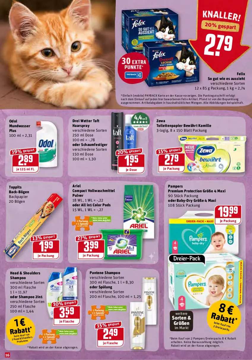 Aktueller Prospekt Rewe - Diese Woche im Angebot! - von 22.11 bis 27.11.2021 - strona 16